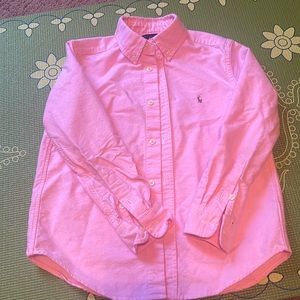 Kids button down shirt by Polo, pink, Sz 6